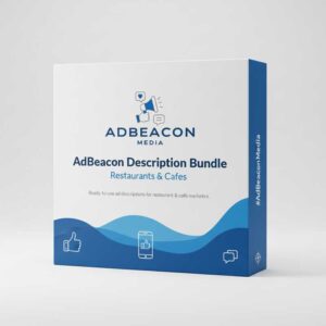 AdBeacon Description Bundle — Restaurants & Cafés (100 Ad Descriptions)