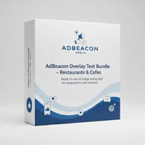 AdBeacon Overlay Text Bundle - Restaurants & Cafés (100 On-Image Texts)