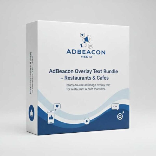 AdBeacon Overlay Text Bundle - Restaurants & Cafés (100 On-Image Texts)