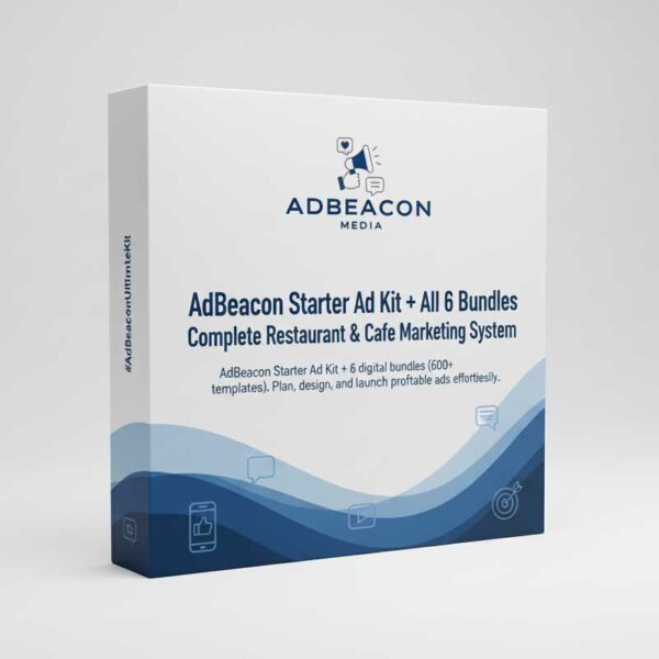 AdBeacon Starter Ad Kit + All 6 Bundles — Complete Restaurant Marketing System