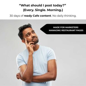 Cafe Social Content Pack – 30 Posts